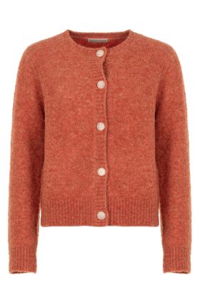 Cardigan Boucle Knit Dusty Rose
