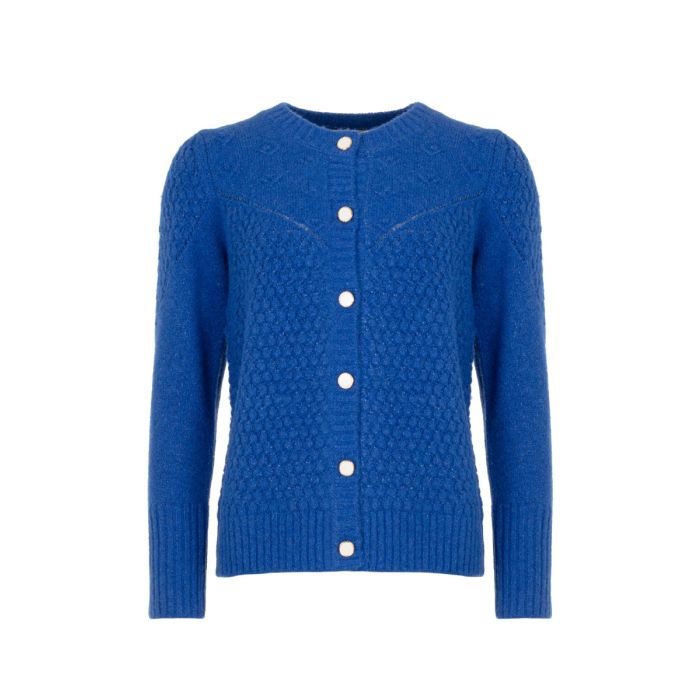 Soft Cardigan Jeans Blue