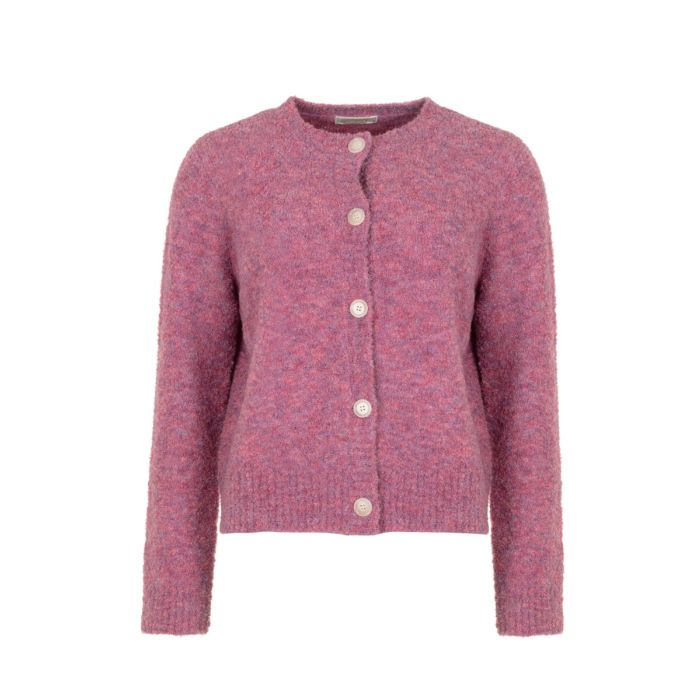 Cardigan Boucle Knit Amaranth